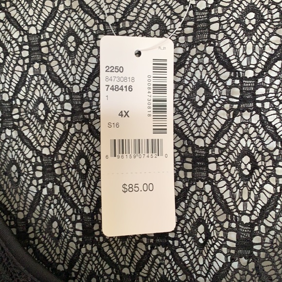 Plus Size Lace Dress - Black - Picture 3 of 6